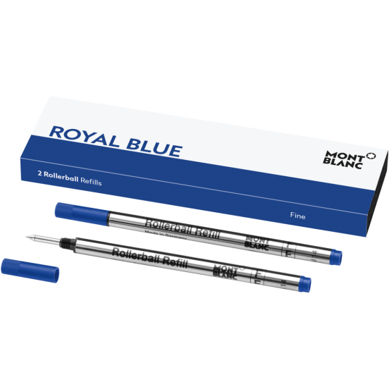 Wkłady do pióra kulkowego Montblanc niebieskie (Royal Blue) 2 szt. F (Fine)