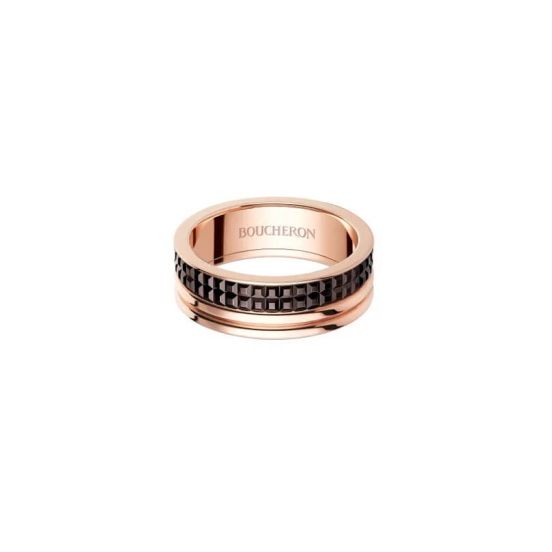 Pierścionek Boucheron Quatre Wedding Band złoto brązowe PVD rozmiar 18