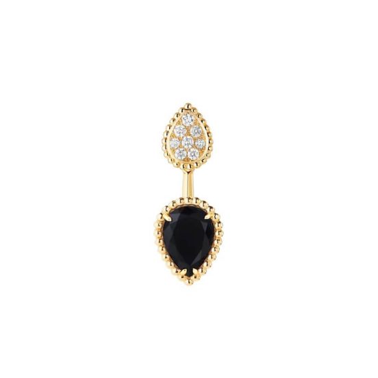 Kolczyk Boucheron Serpent Bohème żółte złoto onyx