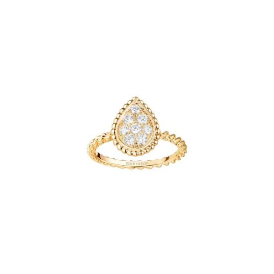 Pierścionek Boucheron Serpent Bohème żółte złoto diamenty rozmiar 16