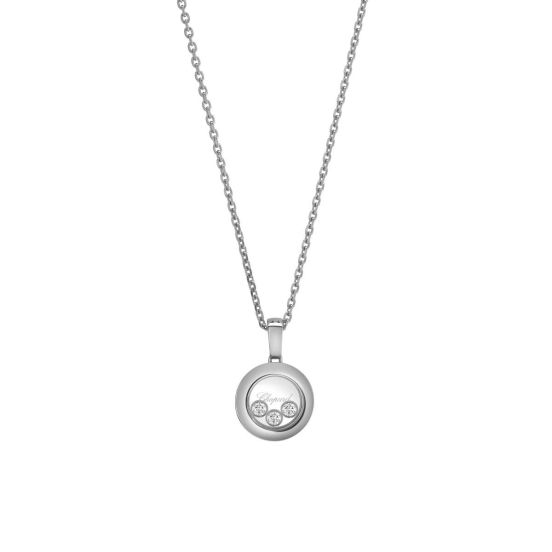 Naszyjnik Chopard Happy Diamonds białe złoto diamenty 42 cm