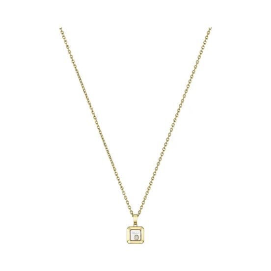 Naszyjnik Chopard Happy Diamonds żółte złoto diament  42 cm