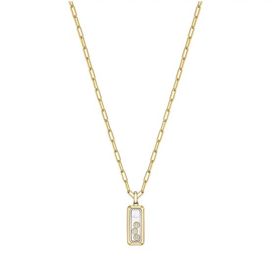 Naszyjnik Chopard Happy Diamonds żółte złoto diamenty 50 cm