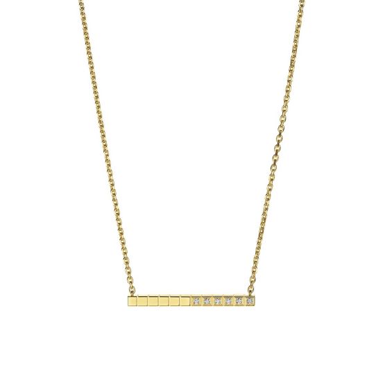 Naszyjnik Chopard Ice Cube żółte złoto diamenty 42 cm