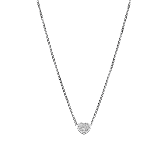 Naszyjnik Chopard My Happy Hearts białe złoto diamenty 41cm