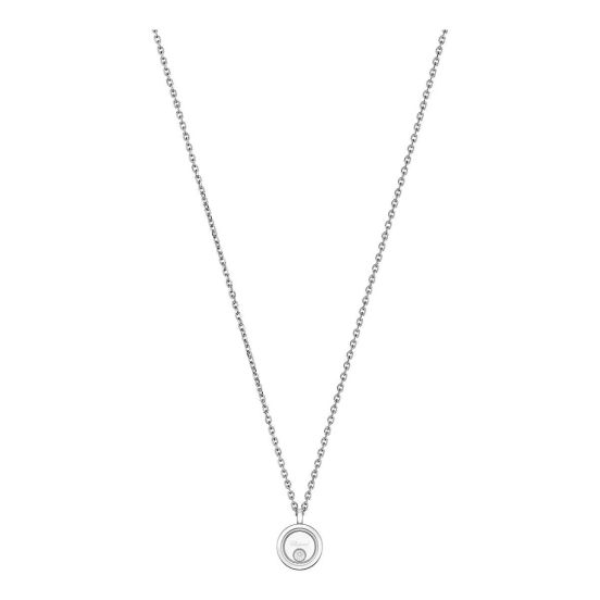 Naszyjnik Chopard Happy Diamonds białe złoto diament 42 cm