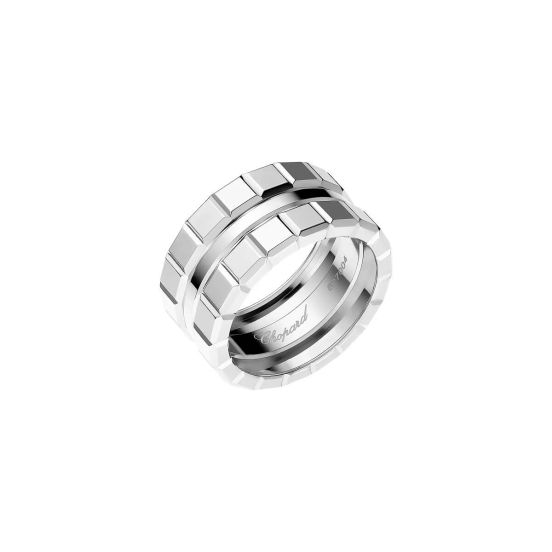 Pierścionek Chopard Ice Cube białe złoto rozmiar 14