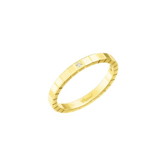 Pierścionek Chopard Ice Cube żółte złoto diament rozmiar 13