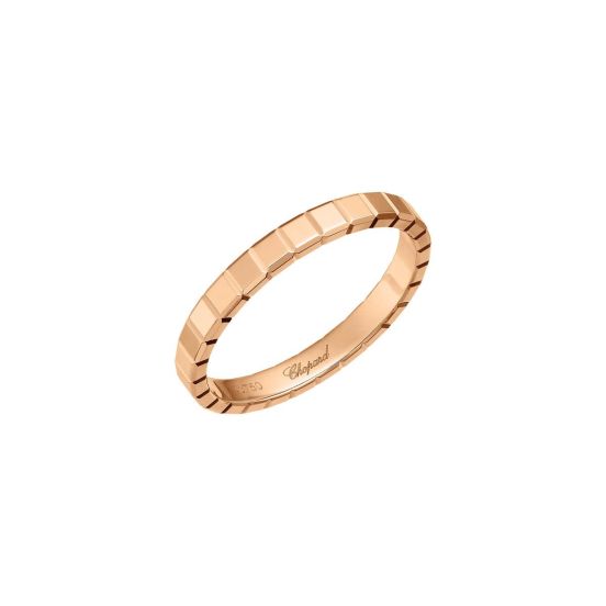 Pierścionek Chopard Ice Cube różowe złoto rozmiar 14