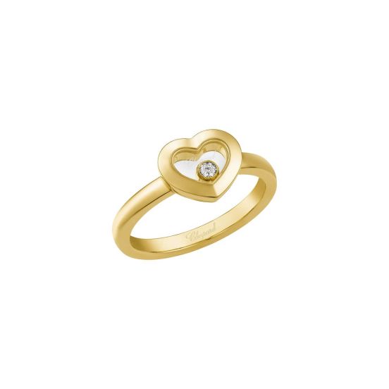 Pierścionek Chopard Happy Diamonds żółte złoto diamenty rozmiar 14