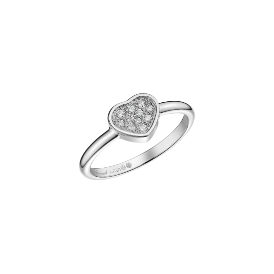 Pierścionek Chopard My Happy Hearts białe złoto diamenty rozmiar 12