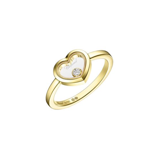 Pierścionek Chopard Happy Diamonds żółte złoto diament rozmiar 14