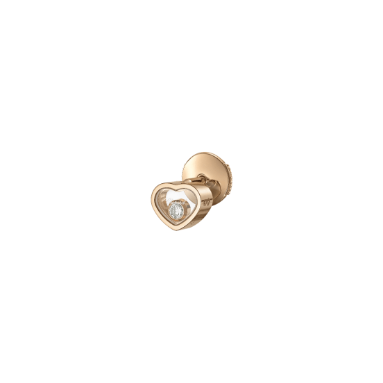 Kolczyk Chopard My Happy Hearts różowe złoto diament