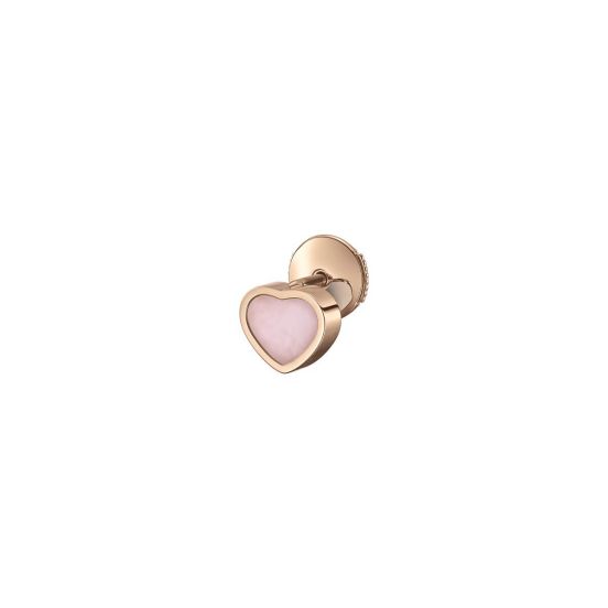 Kolczyk Chopard Happy Hearts różowe złoto Opal