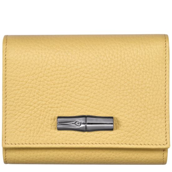 Portfel Longchamp Roseau Essential żółty