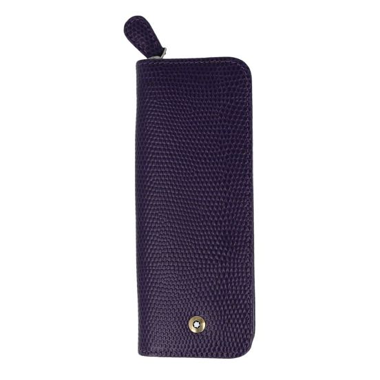 Etui na 2 instrumenty piśmiennicze Montblanc Bohème fioletowe