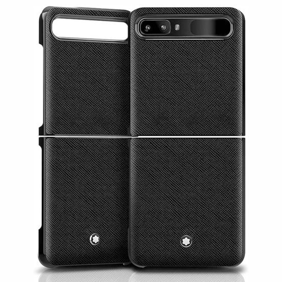 Sztywne Etui na smartfon Montblanc Sartorial Samsung Galaxy Z Flip 1 czarne