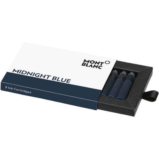 Naboje Montblanc niebieskie (Midnight Blue) 8szt.
