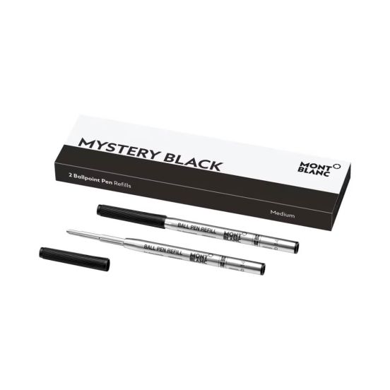 Wkłady do długopisu Montblanc czarne (Mystery Black) 2 szt. M (Medium)