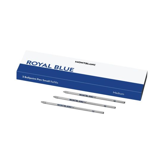 Wkłady do długopisu Montblanc niebieskie (Royal Blue) 3 szt. M (Medium) Small