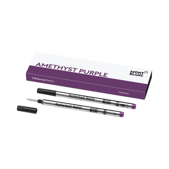 Wkłady do pióra kulkowego Montblanc purpurowe (Amethyst Purple) 2szt. M (Medium)