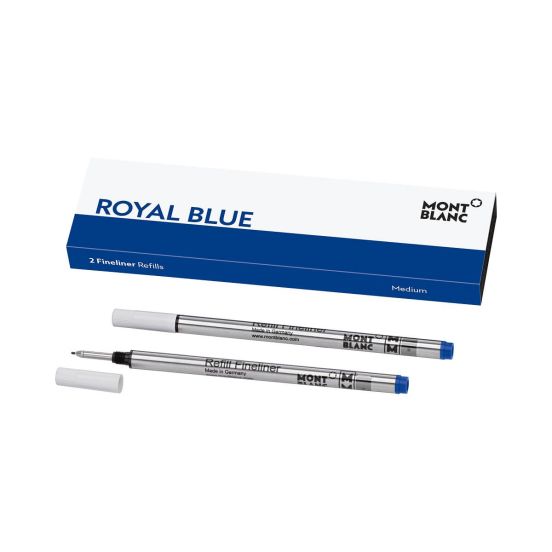 Wkłady do finelinera Montblanc niebieskie (Royal Blue) 2 szt. M (Medium)