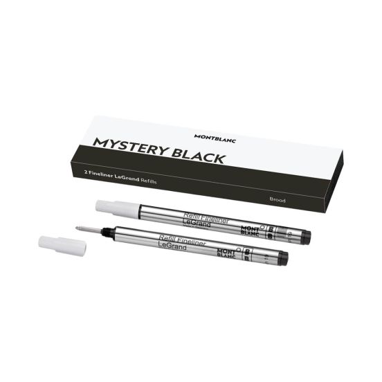 Wkłady do finelinera Montblanc czarne (Mystery Black) 2 szt. B (Broad) LeGrand
