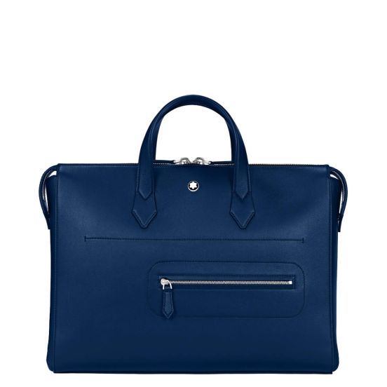 Torba biznesowa Montblanc Meisterstück Selection Soft granatowa