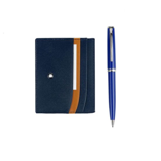 Zestaw Montblanc długopis + wizytownik