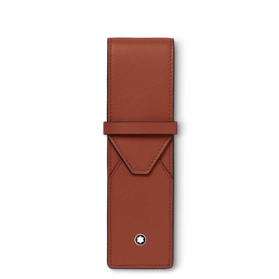 Etui na 2 instrumenty piśmiennicze Montblanc Meisterstück Selection Soft brązowe