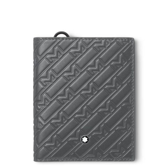 Portfel Montblanc M_Gram 4810 6cc kompaktowy w szarym kolorze