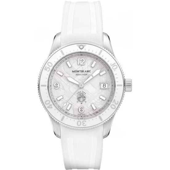 Zegarek damski Montblanc 1858 Iced Sea Automatic Date 0 Oxygen automatyczny 38mm