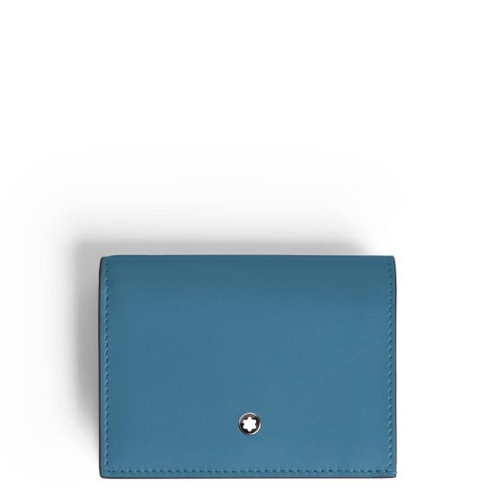 Portfel Montblanc Soft Nano Continental 3cc smoky blue