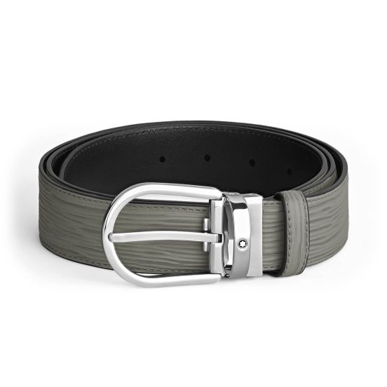 Pasek do spodni Montblanc z klamrą w kształcie podkowy 35mm