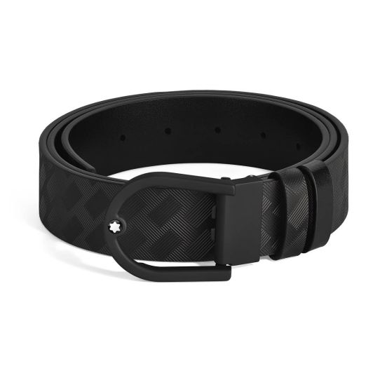 Pasek do spodni Montblanc dwustronny z klamrą w kształcie podkowy 35mm