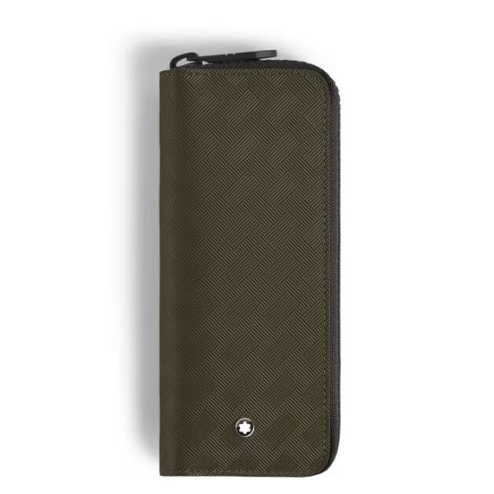 Etui na 2 instrumenty piśmienne Montblanc Extreme 3.0 z zamkiem błyskawicznym khaki