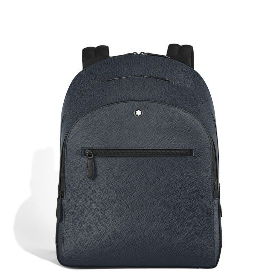 Plecak Montblanc Sartorial z trzema przegrodami medium Tweed Blue