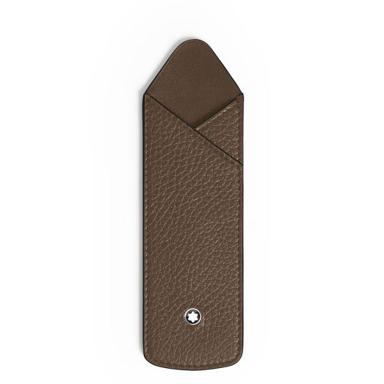 Etui na instrument piśmienniczy Montblanc in Grain Leather noisette