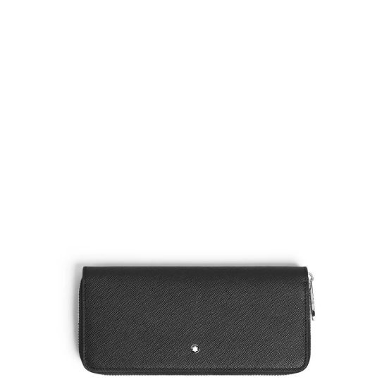 Portfel Montblanc Sartorial 8cc z zamkiem błyskawicznym black