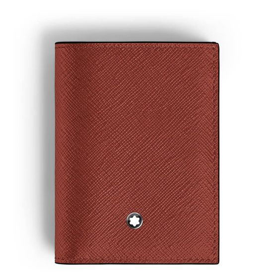 Portfel Montblanc Sartorial mini 4cc red oak