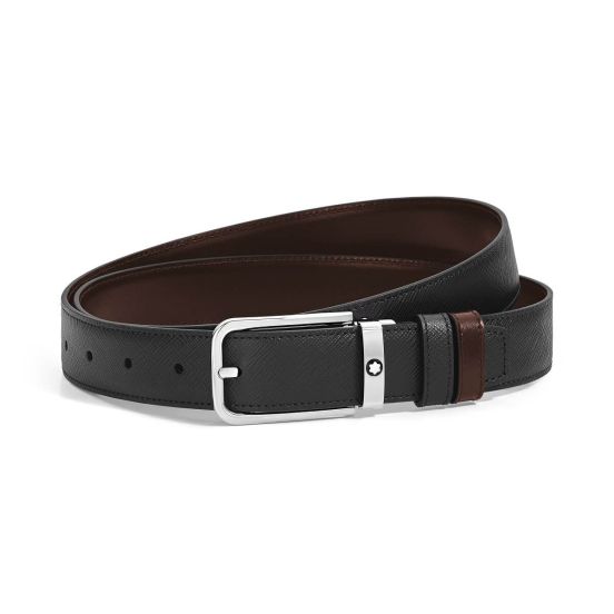 Pasek do spodni Montblanc Sartorial dwustronny black/ebony 30 mm