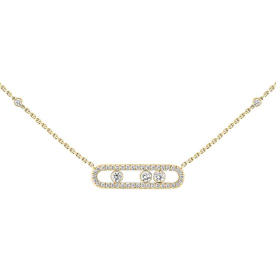 Naszyjnik Messika Move Classique żółte złoto diamenty 45 cm