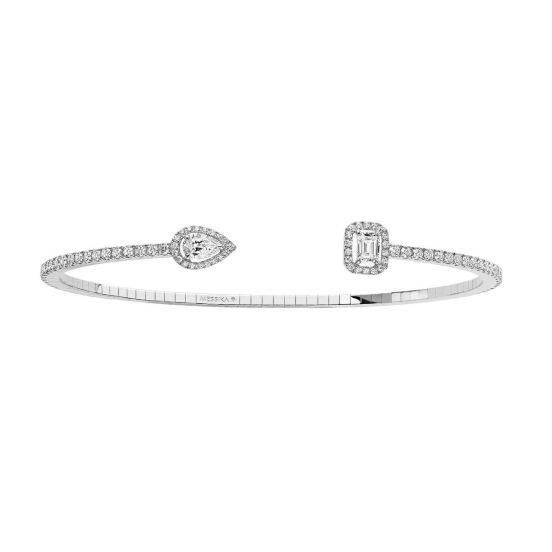 Bransoletka Messika My Twin białe złoto diamenty 16,5 cm