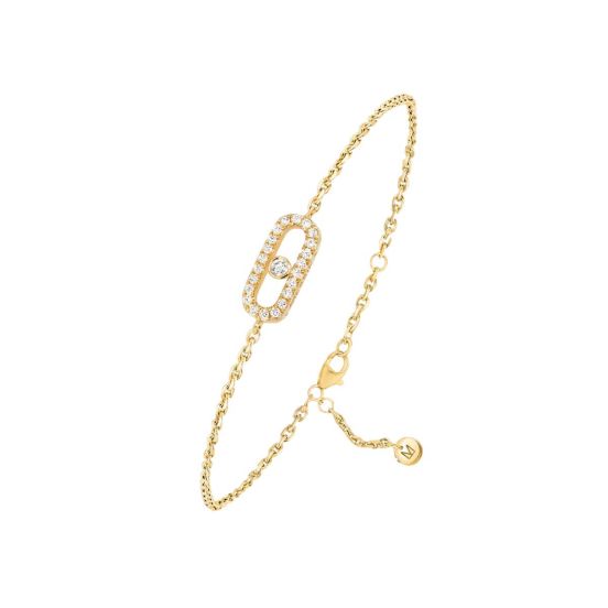 Bransoletka Messika Cares żółte złoto diamenty 18cm