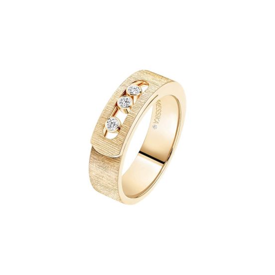 Pierścionek Messika Move Noa Ciselé żółte złoto diamenty rozmiar 13