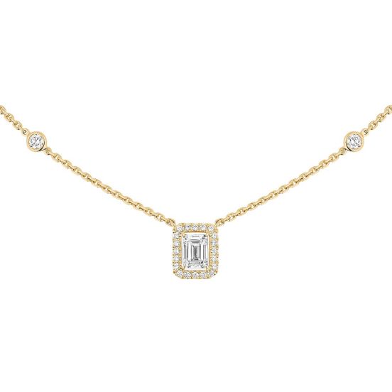 Naszyjnik Messika Joy żółte złoto diamenty 55cm