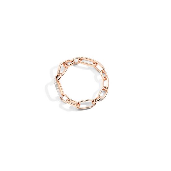 Bransoletka Pomellato Iconica różowe złoto diamenty 18 cm