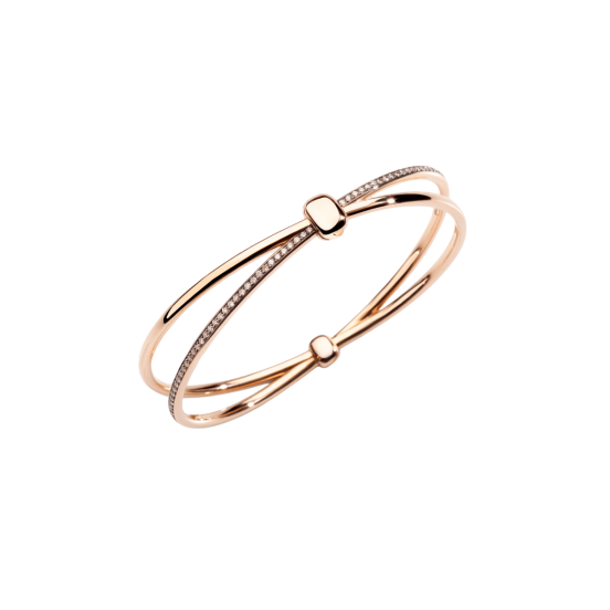 Bransoletka Pomellato Together różowe złoto diamenty 18 cm