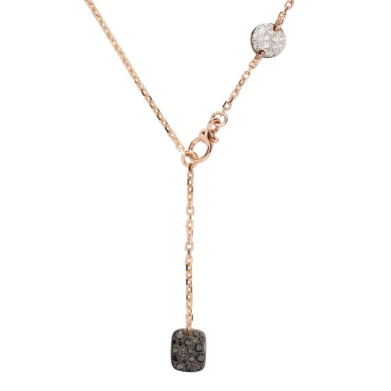 Naszyjnik Pomellato Sabbia różowe złoto diamenty 46 cm