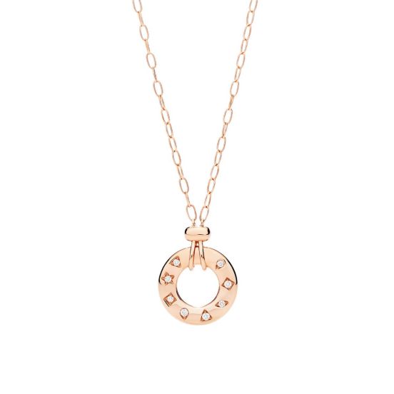Naszyjnik Pomellato Iconica różowe złoto diamenty rozmiar 38, 40, 42 cm